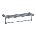 2018 China sanitary ware factory supply bathroom accessories brushed aluminum double towel bar